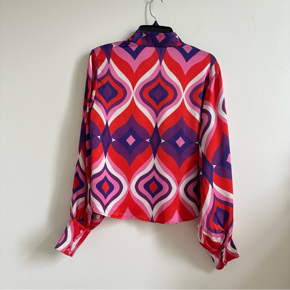 Alexis Multicolor Patterned Blouse size S - Picture 15 of 15